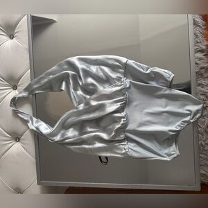 Bebe silk halter top bodysuit